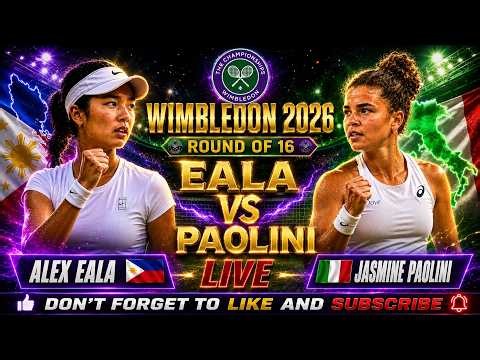 🔴LIVE! ALEX EALA VS JASMINE PAOLINI 󠁯•󠁏 2026 Wimbledon Round of 15 | TENNIS Reaction & Watchalong󠁯