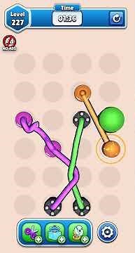 Level 227 Twisted Tangle easy level