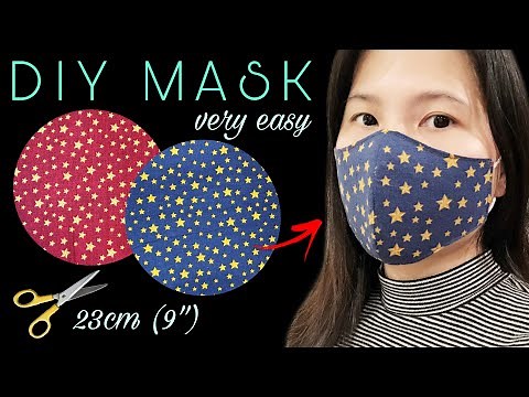 (2 in 1) NEW DESIGN 2021 ✂️✂️✂️ how to make a simple mask at home | Face mask sewing tutorial