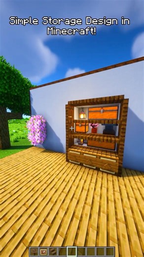 Smart Storage Build in Minecraft! 📦🔥 Must-Try Design #minecraft #minecraftbuilding