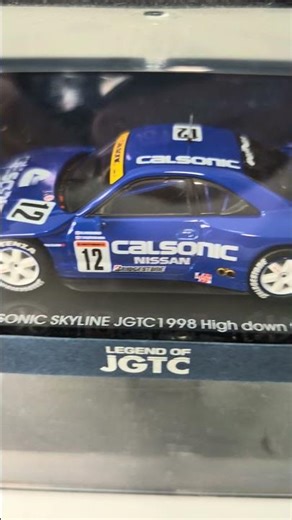 EBBRO legend of jgtc Calsonic skyline jgtc 1998 high down force 1/43 scale model unboxing review