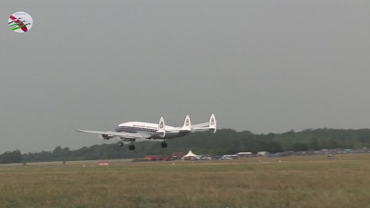 Breitling Super Constellation Lockheed L-1049F Super Constellation Taking Off From Fairford 2010 Plus a few extra aircraft | Airshow World