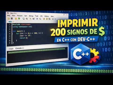 Write a program in C++ that uses loops to print 200 consecutive dollar signs ($) side by side.