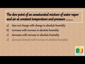 Mass transfer operation, MCQ Humidification, Question and answer on mass transfer