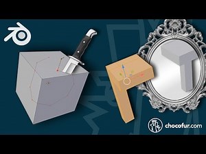 Blender 2.8 Beginner Tutorial PART 18: Knife and Mirror Tools