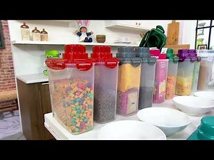LocknLock Set of 2 Pantry Storage Containers w/ Pour Spout on QVC