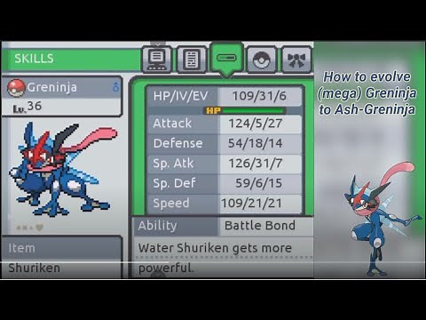 How to evolve Greninja to Ash-Greninja (Mega) in Pokemon Fire Ash