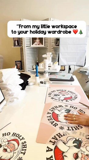 2.6K views · 22 reactions | It’s never early nor too late. Love making these T-shirts #tshirts #design #dtfprinting #smallbusinessownerlife #everyoneシ゚ #Christmas | I&L’s Crafty Fingers | Facebook