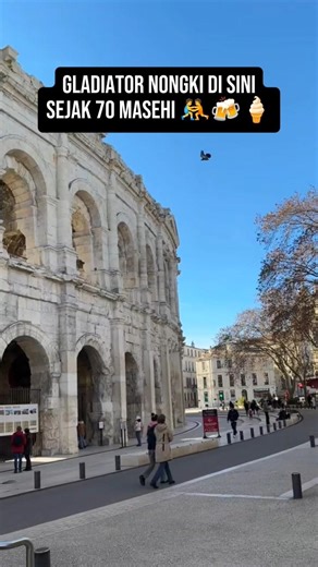 Gladiators used to hang out here since 70 AD 🤼🍻🍦