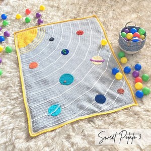 Space Galaxy Crochet Blanket Pattern: Planets Afghan (PDF Pattern) - Etsy