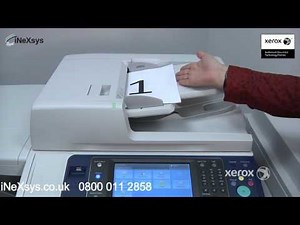 How to Load Paper in Document Feeder - Xerox WorkCentre 7830i 7835i 7845i 7855i