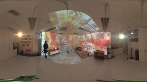 At Spring Break Art Show, this room brings together sound and video for an immersive experience for visitors. #JPMCArtCollection shares a sneak peek behind the scenes in this 360 video. | JPMorganChase
