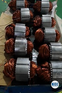 28K views · 696 reactions | Induction motor Automatic stator coil winding and inserting process The automatic electric motor stator coil winding and insertion machine has 2 coil winding stations and 1 coil insertion stations, it is suitable for for lifting machinery, electric drainage motor,table fans motor, miniature induction motors , air conditioner motors, washing machine motors, compressor motors, fan motors, generator motors, pump motors,.etc. | Nide Group | Facebook