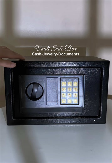 Keep your cash, jewelry, and documents secure 💰 #safebox #vault #digitalsafebox #moneysafe #homesecurity