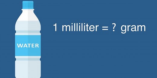 1 ml bằng bao nhiêu g? Cách quy đổi từ mililit sang gam?