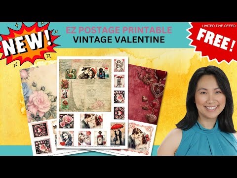 FREE EZ Postage Printable: Vintage Valentine (Limited Time Offer)