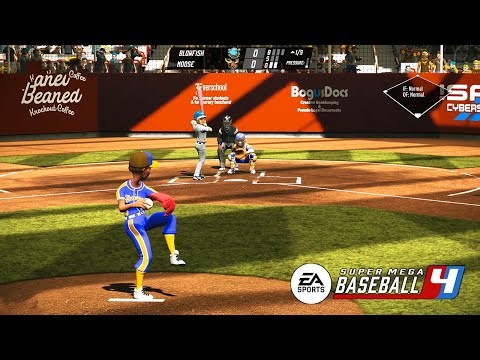 BLOWFISH VS MOOSE GAMEPLAY | EA SUPER MEGA BASEBALL 4