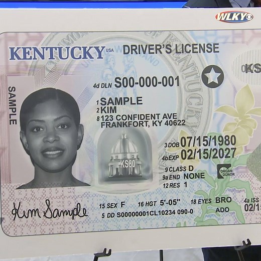 29K views · 18 reactions | Kentucky's new driver's license design was released Monday. The new IDs will feature laser-engraved, gray-scale photos and comply with the Real ID Act. https://www.wlky.com/article/kentucky-transportation-cabinet-to-unveil-new-license-design/23393224 | WLKY News | Facebook