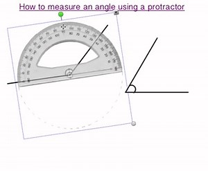 How to measure angles using a protractor - why does it have two sets of measurements? on Make a GIF