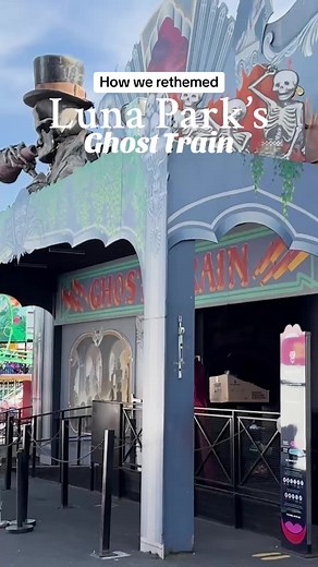 Rethemed Ghost Train at Luna Park Melbourne
