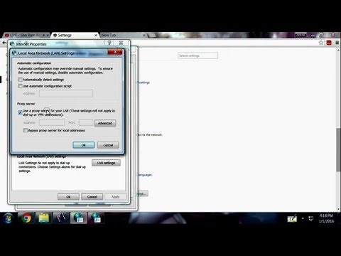 How to disable/change proxy setting from google chrome