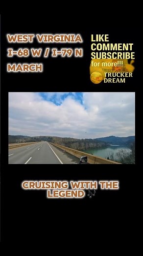 🚛 I-68 Westbound crossing the Appalachian hills - POV