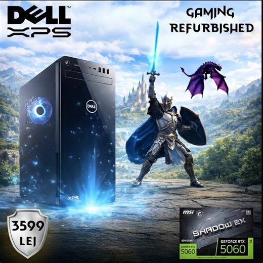 🎮Gaming PC Refurbished cu placă video nouă: 👉Dell XPS 8930 Tower, i7-9700, 32GB DDR4, 512GB SSD, Geforce RTX 5060! | Pc House