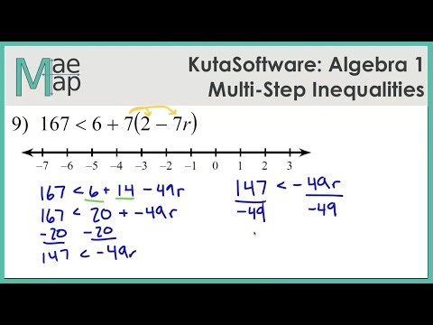 KutaSoftware: Algebra 1 - Multi Step Inequalities