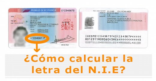 Formula para calcular NIE | LetraNIF.com