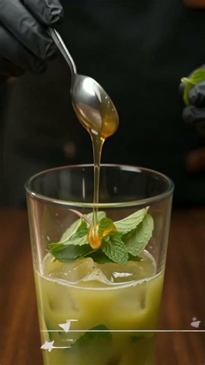 Refreshing Green Apple Mint Mocktail 🍏| Quick & Easy #asmr #cocktail #shorts