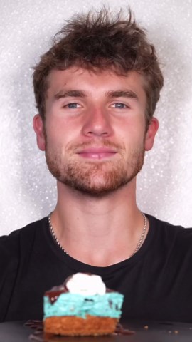 This cookie monster cheesecake is a fun, over-the-top dessert