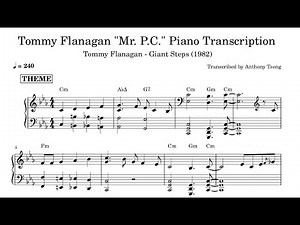Tommy Flanagan "Mr.P.C." Piano Transcription