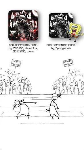 BAD HAPPENING FUNK but sung by SpongeBob 😭🙏 #shorts #phonk #funk #music