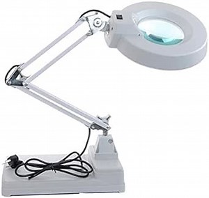 LED Magnifying Desk Lamp 10X Magnifier Lamp Utility Light for Desk, Table, Task, Craft, Workbench【US Shipping】 (LED Magnifying Desk Lamp PRO with Clamp)