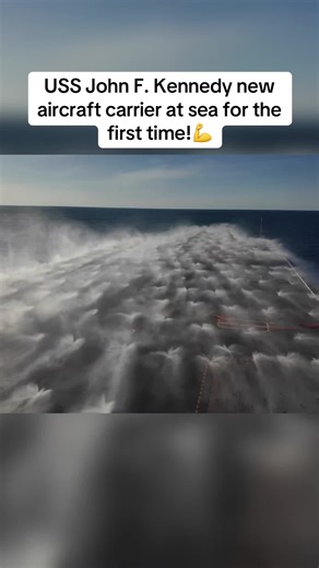 The USS John F. Kennedy (CVN- 79) carrier's first sea trials are a huge tech moment 💪 #usnavy #aircraftcarrier #cvn79 #usmilitary #navytech