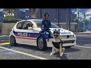 A KID POLICE OFFICER AND HIS DOG HUNT DRUGS | GTA V RP MOD