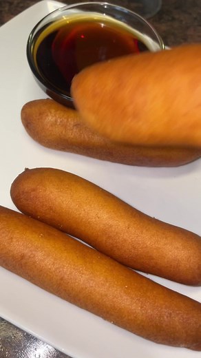 Pancake and sausage on a stick | Destiny Symone
