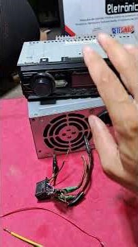 How to connect a car radio using a PC power supply.