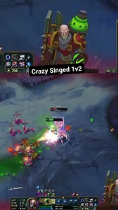 Singed diff ez 1v2 Top gap #leagueoflegends | LOL Masters