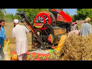 Our new model wheat thresher | wheat harvesting season 2024
