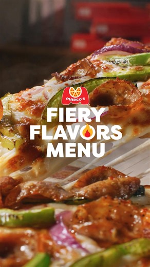 Fiery or Flavorful? How about both...Marco's Fiery Flavors Menu is back to bring the perfect kick of heat in every bite. 🔥 | Marco's Pizza