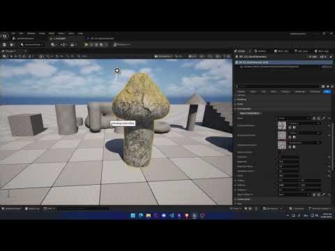 Rock Generator with Unreal Engine Geometry Script Showcase
