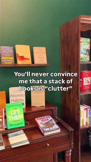 You'll never convince me that a stack of books is "clutter"
