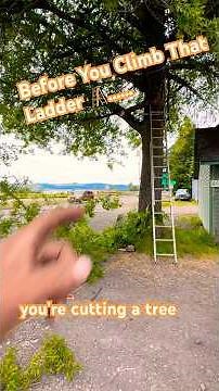 DIY Swing Cut A Tree Branch 90 Degrees Avoid Hitting Your Ladder 🪜 Explained #treeworker