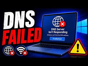 How to Fix “DNS Server Isn’t Responding” on Windows 10 & 11 (Complete Network Fix Guide)