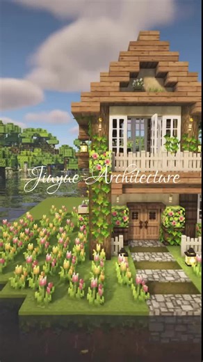 Simple Level House Design in Minecraft