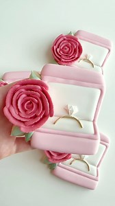 6.2K views · 81 reactions | Forever including a ring box design in all my engagement and wedding orders 﫶This cookie cutter STL is on my website hanamadecookies.com and you can use code WELCOME to buy 3 get 1 free on anything! #royalicingcookies #weddingcookies #bridalshowercookies | Hanamade Cookies | Facebook