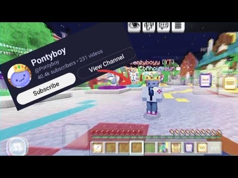 I met pontyboyy ‪@Pontyboy‬ #hive #minecraft