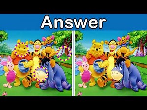 Spot the differences Winnie the Pooh | puzzle for kids