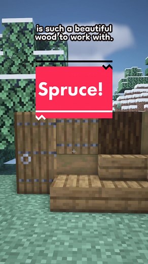 Spruce = bae! #minecraftbuilds #AVrboForTogether #minecrafttutorial #minecraftspruce #mcyt